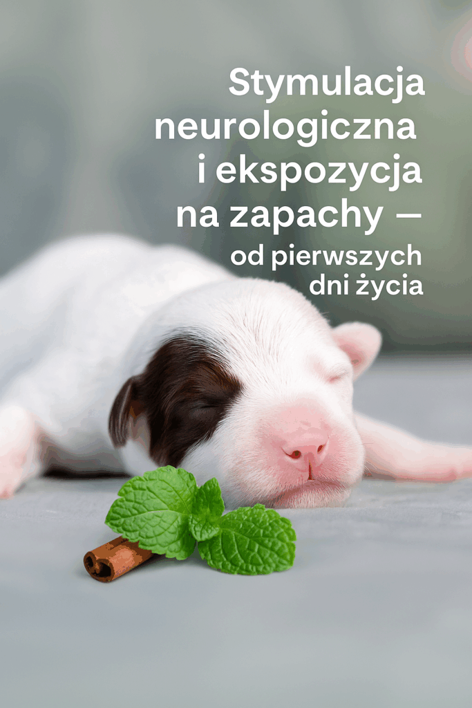 wczesna stymulacja neurologiczna szczeniąt – szczenię w pierwszych tygodniach życia